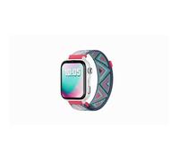 SaveFamily SaveWatch Plus 2 Montre pour Enfant GPS Appels Whatsapp App Store - Cadran Blanc et Bracelet en Tissu Tribeca