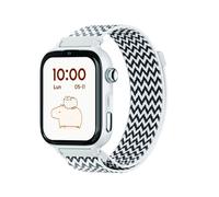 SaveFamily SaveWatch Plus 2 | Montre pour Enfant GPS, Appels, Whatsapp, App Store - Cadran Blanc et Bracelet en Tissu Zig Zag