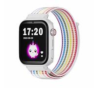 SaveFamily SaveWatch Plus 4G | Montre Connectée pour Enfants avec GPS, Appels, Vidéo, Whatsapp, Musique, Bluetooth et App Store | Carte SIM Incluse - Cadran Blanc et Bracelet en Tissu Licorne