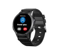 SaveFamily Slim 4G | Montre Connectée pour Enfant avec Localisateur GPS, Appels, Vidéo, Chat, Bouton SOS, Chronomètre | Couleur Noir