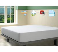 Savel - Protège-Matelas Imperméable Anti-acariens, 120x190/200cm | Respirante | Jersey 100% Coton | Antiallergique | Traitement antibactérien Sanitized