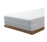 Savel Sur-matelas déhoussable 100% coton blanc - ajustable jusqu'à 25 cm, anti-tâche