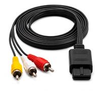 Savento Câble Composite AV Audio Vidéo RCA 1,8 M, Compatible Avec Nintendo N64, Câble TV Audio Vidéo Pour Console Et Écran Domestique