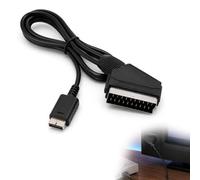 Savento Câble RGB SCART AV, Compatibilité avec PS2, Câble RGB Noir, Avec Connecteur Péritel Et Noyau En Cuivre Pour Console De Jeu Et TV