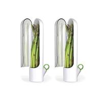 Saver, Stockage d'Herbes, Keeper Pour Réfrigérateur Pod Conteneur d'Herbes Conserver Les Herbes Fraîches Pour la Coriandre La Menthe Le Persil Les Asperges (2pcs)