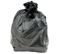 Saverine Sac Poubelle Grande Capacité 130L - Lien de Fermeture, Écoresponsables Ultra Résistant, Anti-Fuites 80 x 120 cm Noir Opaque. Biodégradable, Ecologique (200)