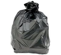 Saverine Sac Poubelle Grande Capacité 160L - Lien de Fermeture, Écoresponsables Ultra Résistant, Anti-Fuites 90 x 120 cm Noir Opaque. Biodégradable, Ecologique (50)