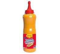 Saveur américaine authentique - LENNY Sauce Yellow Mustard, bouteille de 500ml de sauce moutarde jaune sans huile de palme et sans OGM - Lot de 3