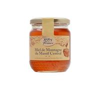 Saveur authentique des terroirs avec REFLETS DE FRANCE Miel de Montagne du Massif Central, pot en verre de 375g pour des petit-déjeuners gourmands - Lot de 3