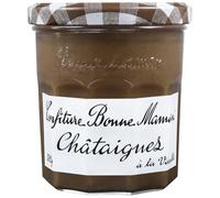Saveur authentique et gourmande pour vos petits-déjeuners - BONNE MAMAN Confiture de Châtaignes à la Vanille, Pot en verre de 370g - Lot de 4
