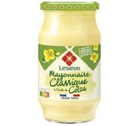 Saveur authentique et ingrédients d'origine naturelle avec LESIEUR Mayonnaise Classique Huile de Colza, 475g - Lot de 4