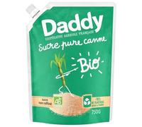 Saveur authentique préservée - DADDY Sucre Pure Canne Bio non raffiné, format pratique 750g - Lot de 3