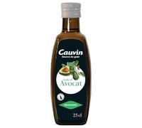 Saveur douce et subtile pour vos assaisonnements - CAUVIN Huile d'avocat - Flacon verre avec bouchon verseur - 25 cL - Lot de 3