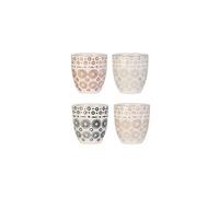 SET 4 VASOS GRES 250 ML