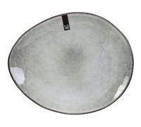 HOME DECO FACTORY Assiette plate KA3752 grès galet – Lave-vaisselle & micro-ondes, Gris