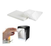 100 Serviettes blanches en papier pour distributeur