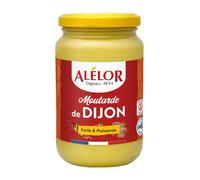 Saveur forte et puissante pour vos plats - Moutarde de Dijon ALELOR, pot en verre de 350g - Lot de 4
