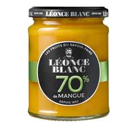 Saveur intense et moins de sucres avec la confiture de mangue allégée LEONCE BLANC, pot de 320g - Lot de 3