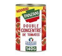 Saveur intense et origine France pour vos recettes - PANZANI Double Concentré de Tomates, boîte de 140g - Lot de 4