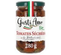 Saveur italienne authentique - GUSTI AMO BIO Tomates séchées au soleil des Pouilles confites dans l'huile, format 280g - Lot de 3