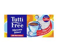 Saveur sucrée identique pour un morceau 75% plus petit - TUTTI FREE édulcorant de table sans aspartame, format box de 208 morceaux, 290 g - Lot de 3
