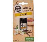Saveur vanillée au quotidien avec CARREFOUR ORIGINAL Arôme Vanille naturel, flacon de 2cL pour vos pâtisseries et desserts - Lot de 4