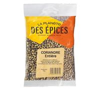 Saveurs aromatiques aux notes d'agrumes - LA PLANETE DES EPICE Coriandre Entière, persil du Maghreb sélectionné au Maroc, pot de 90g - Lot de 4