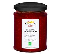 Saveurs & Fruits - Confiture De Framboises Moins Sucrée 65% De Fruits - Vendu par unité
