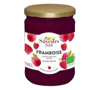 Saveurs & Fruits - Confiture extra framboise 660g - unité