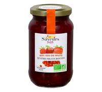 Saveurs & Fruits - Préparation quatre fruits rouges 100% fruits 310g - unité