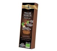 Saveurs & Nature - Bouchées De Chocolat Noir - Noisette 3X15G - Vendu par unité