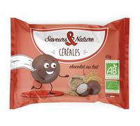SAVEURS & NATURE-Drôles de céréales au chocolat lait bio en sachet de 45 g