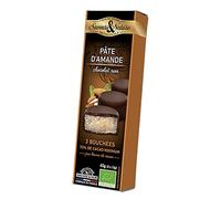 Saveurs & Nature - Pâte D'Amande Enrobée De Chocolat Noir - 3X15G - Unité