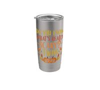 Savez-vous ce qui est vraiment effrayant ? Grossesse d'Halloween amusante Gobelet isotherme en acier inoxydable double paroi