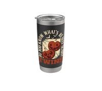Savez-vous ce qui est vraiment effrayant ? Grossesse d'Halloween amusante Gobelet isotherme en acier inoxydable double paroi