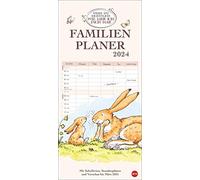 Savez-vous vraiment à quel point je t'aime ? Planning familial 2024. Calendrier familial à 5 colonnes. Calendrier mural familial joliment illustré avec vacances scolaires et emplois du temps.