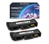 SavFinto 106R02777 Cartouche de toner de rechange pour imprimante Xerox 106R02777 106R02775 Fonctionne avec WorkCentre 3215 3215NI 3225 3225DNI Phaser 3260 3260DI 3260DNI 3052 Pages, noir, 2 Paquet :