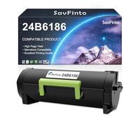 SavFinto 24B6186 Cartouche de toner de rechange à haut rendement pour imprimante laser Lexmark M3150 XM3150 XM3150H (16 000 pages, noir)