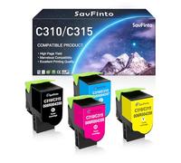 SavFinto Cartouche de toner de rechange C310/C315 pour Xerox C310 C315 006R04356 006R04357 006R04358 006R04359 compatible avec Xerox C310 C310DNI C310DNIM C315 C315DN. I Printer (lot de 4)