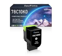 SavFinto CS421 Cartouche de toner 78C10K0 78C10 de rechange pour imprimante Lexmark CS421 CS421dn CS521dn CS622de CX421adn CX522ade CX622ade CX625ade CX625adhe (noir, 1 pièce)