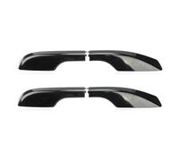 SAVHE Couvercle de Protection d'extrémité de Rail de barre de bagage de couverture de support de toit de voiture adapté for Land Cruiser 200 LC200 VDJ200 UZJ200 2008 - 2020 4 pièces(Black)