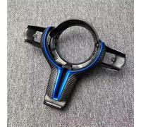 SAVHE Housse de volant en fibre de carbone for BMW Série 1 2 3 4 5 6 7 F30 F10 F18 F20 F25 F34 F48 M3 M6 550D 328M, kit de mise à niveau(Blue)