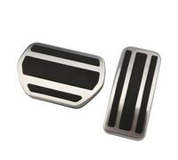 SAVHE Pédales intérieures de voiture en acier inoxydable de style de voiture, housse de protection de pédale automatique adaptée aux pièces Peugeot 208 2014-2018(2Pcs AT)