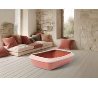 SAVIC-Bac à litière avec rebord pour chat coloris champagne Savic Iriz - 50 x 37 x 14 cm