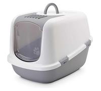 SAVIC Bac à Litière pour Chat Nestor Jumbo Gris 66,5x48,5cm Extra Grand Avec