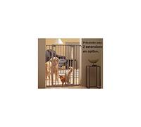 Barrière de porte pour chien H. 107 cm chatière