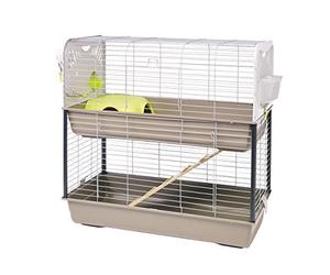 Savic Caesar Deluxe Cage en Chrome pour Rongeur Gris 100 x 50 x 97 cm
