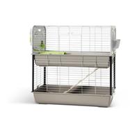 SAVIC-Cage pour lapin ou cobaye Caesar 3 double argent/vert