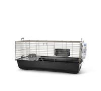 SAVIC-Cage pour lapin ou cochon d'Inde coloris gris foncé Nero 3 Deluxe Happy Planet - 100 x 50 x 45 cm