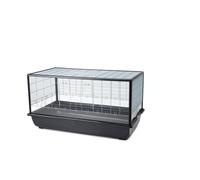 SAVIC-Cage pour rongeur coloris argent et noir en plastique Savic Aura 120 Knock Down - 118 x 64 x 62 cm